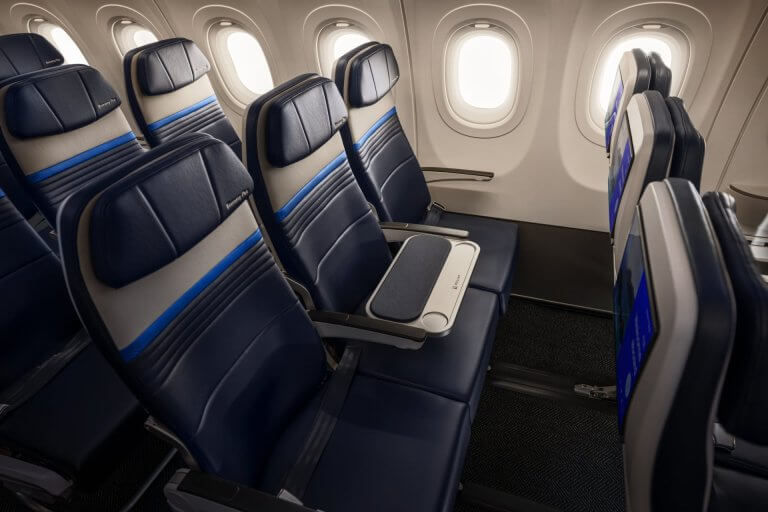 United Airlines - Airbus A321 XLR Economy Plus - freier Mittelplatz (c) United Airlines