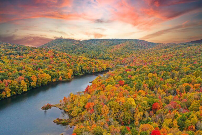 Hidden Valley Wildlife Management Area im Suedwesten Virginias