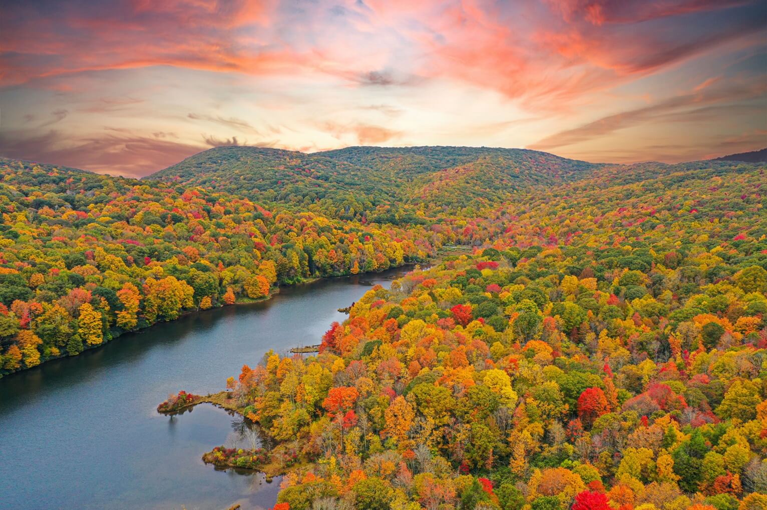 Hidden Valley Wildlife Management Area im Suedwesten Virginias