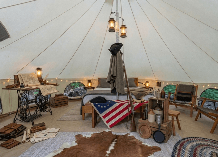 Revolutionary Rest Glamping Tent