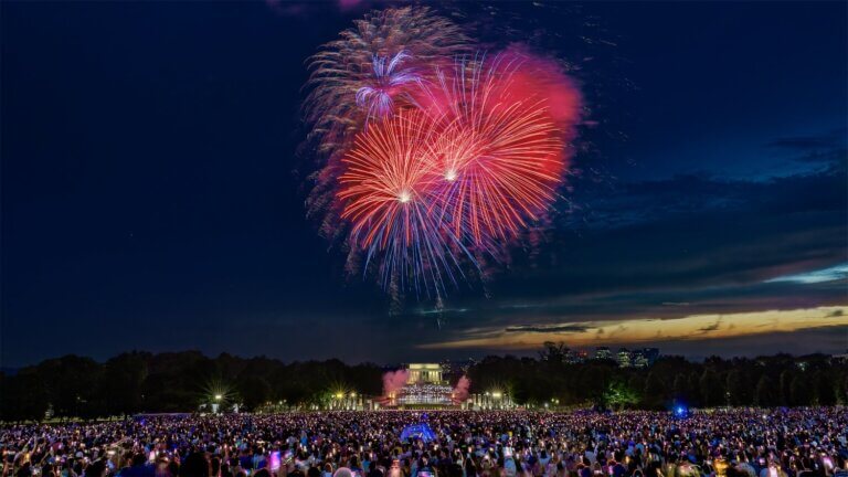 Washington, DC - Feuerwerk an der National Mall